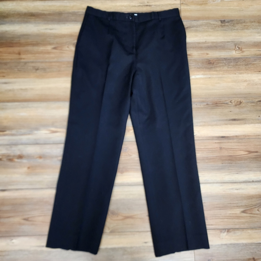 Pendleton Trousers Women's 12 Black Wool Dress Pants